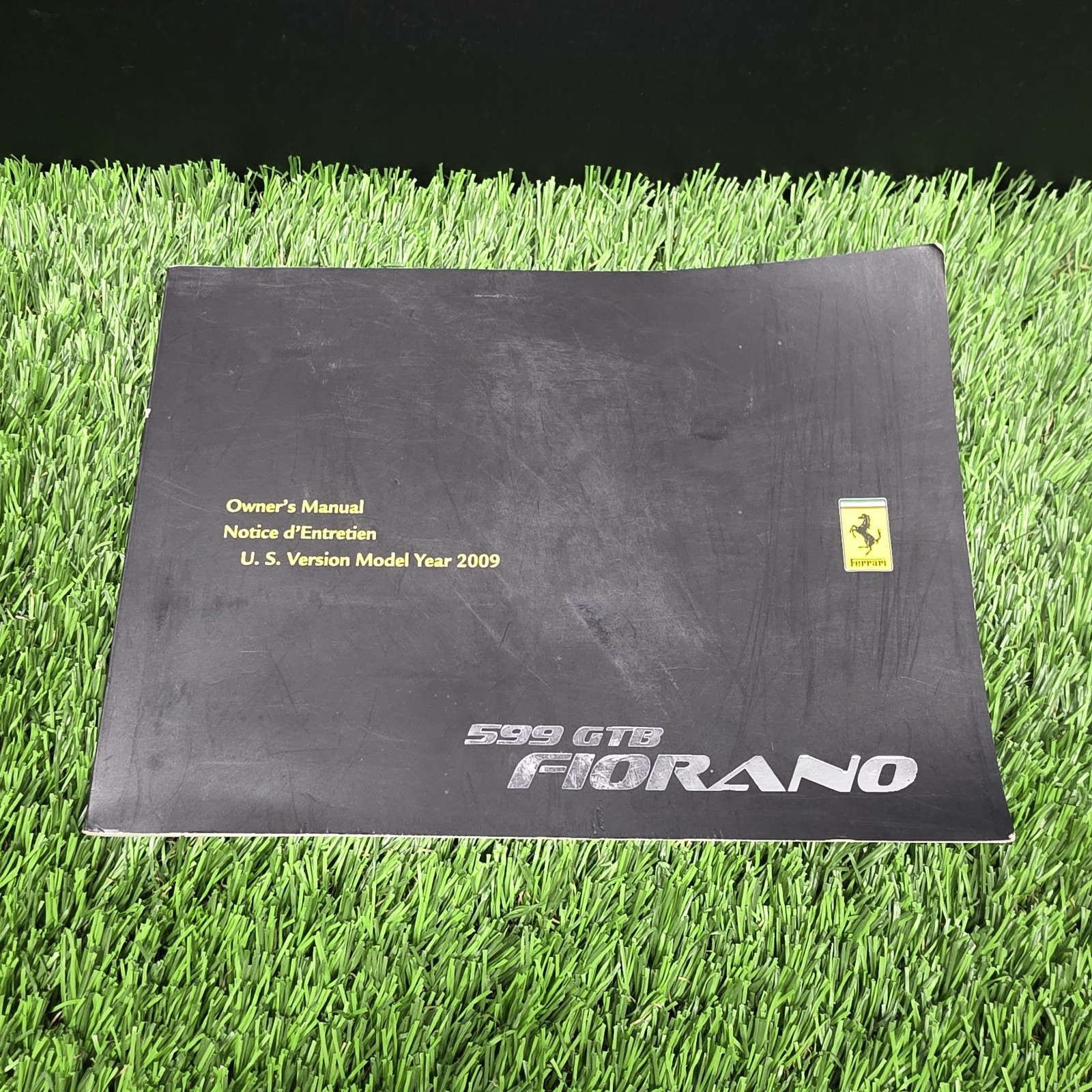 ORIGINAL Ferrari 599 GTB Fiorano Owner's Manual, U.S. Version Model Year 2009