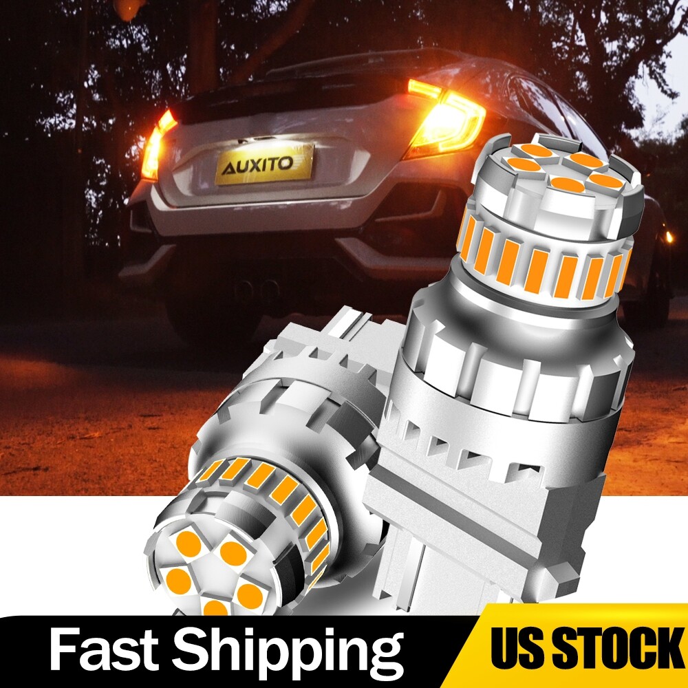 2/4X 3157/3156/3056/3456/4156 LED Turn Signal Light Bulbs Amber Ultra Bright K