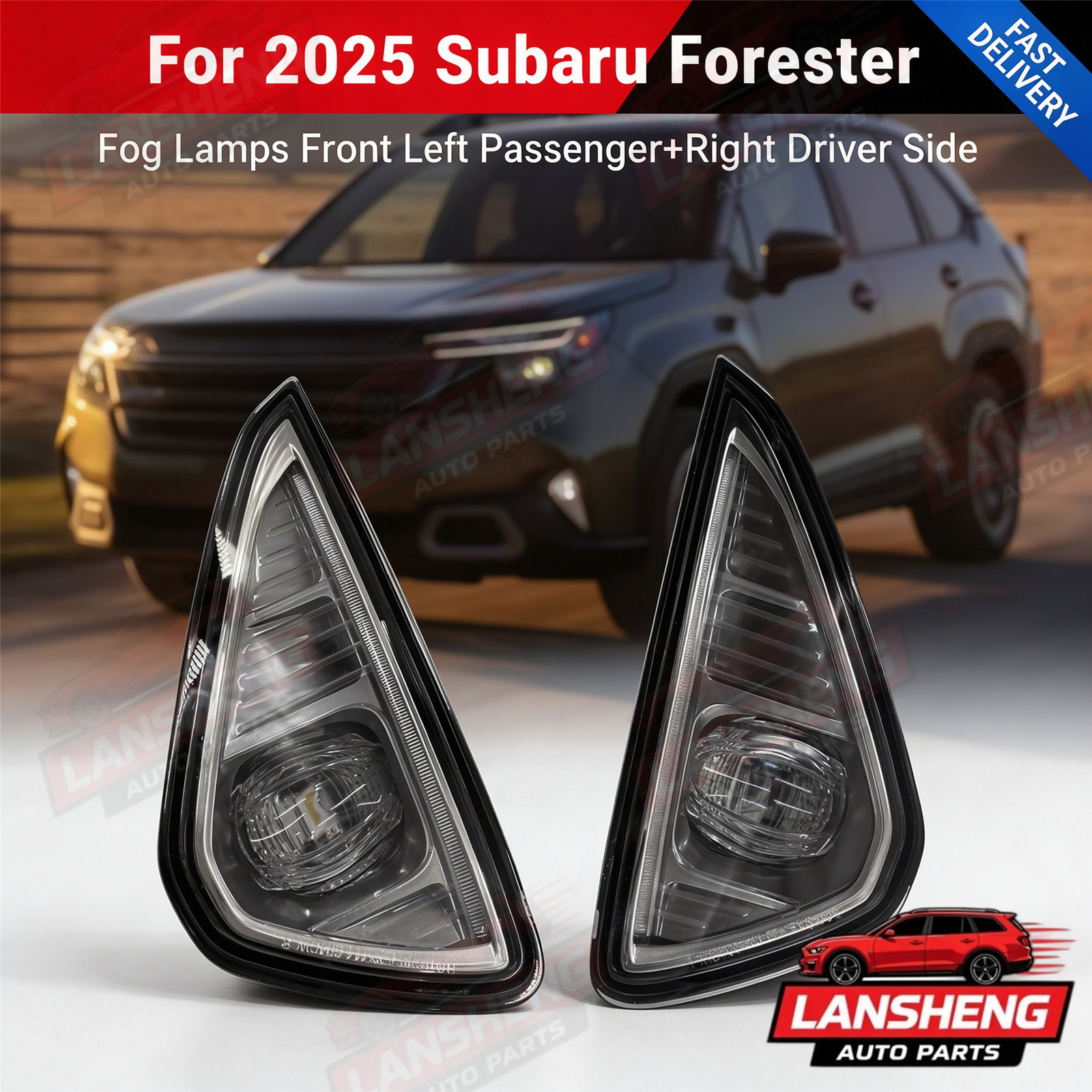 2PCS For 2025 Subaru Forester Fog Lamps Front Left Passenger+Right Driver Side 2PCS For 2025 Subaru Forester Fog Lamps Front Left Passenger+Right Driver Side