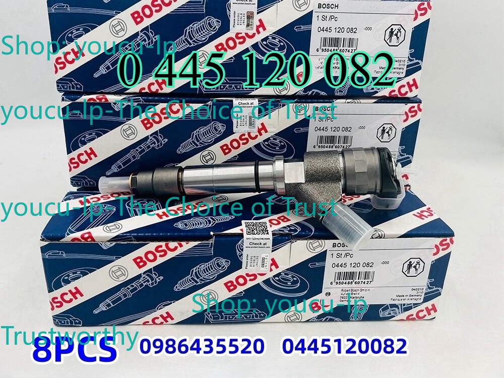 8X Bosch 0986435520 Diesel Fuel Injector For GMC LMM Duramax 2007.5-2010 6.6L US