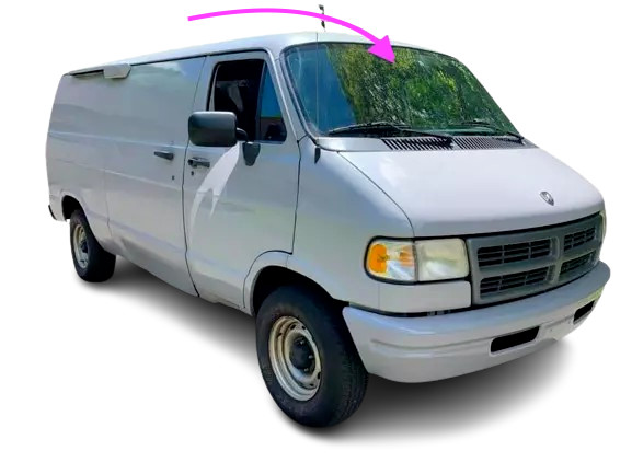 Fits: 1994-1997 Dodge Van Van Front Windshield Glass Fits: 1994-1997 Dodge Van Van Front Windshield Glass