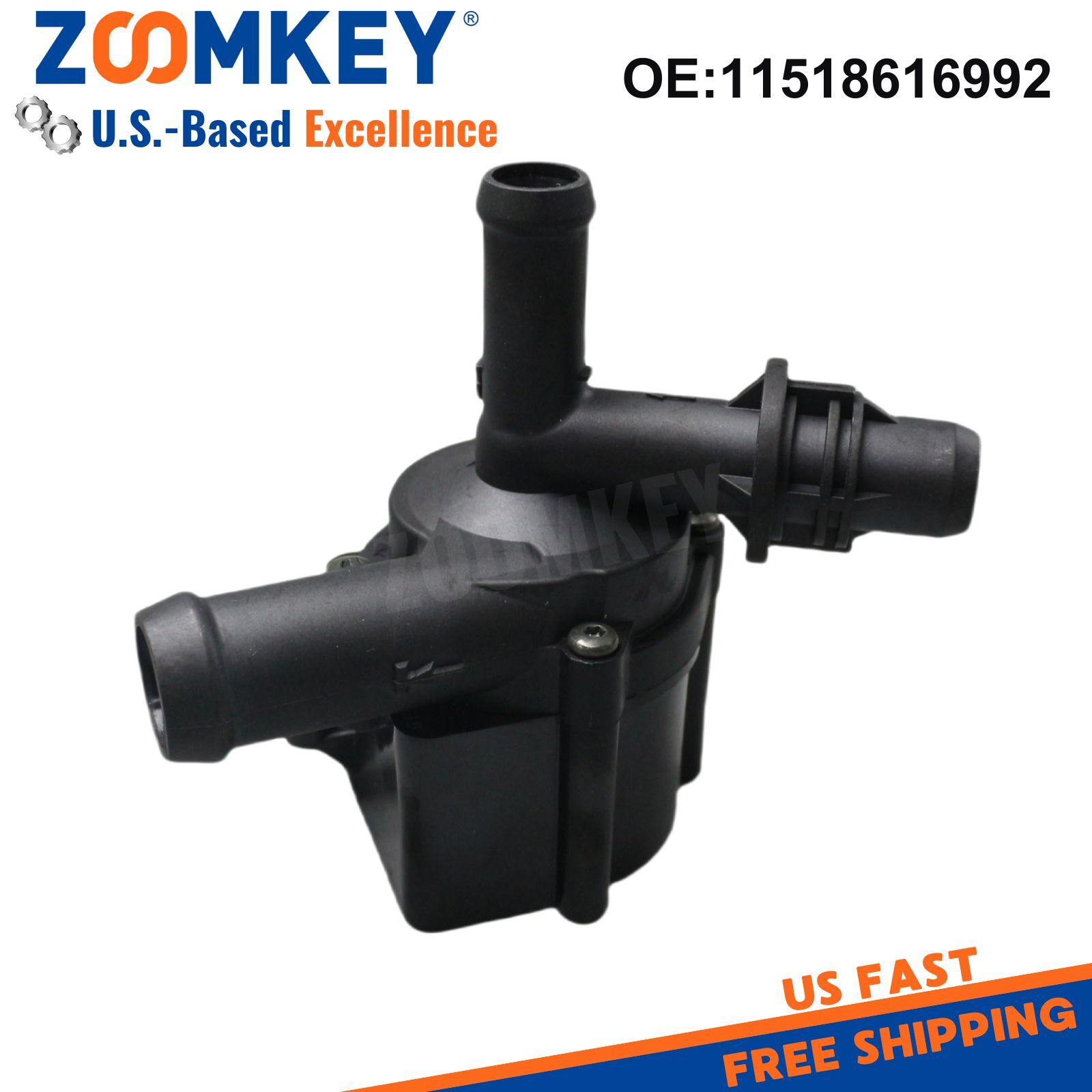 Auxiliary Water Pump w/o Bracket for BMW 118i 320i 2012 2013 2014 2015 1.6L 2.0L