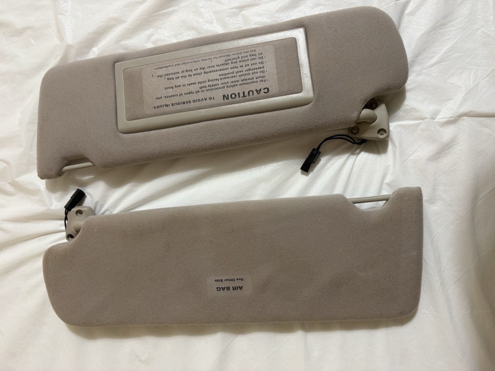 🔥95-97 jaguar xj6 sunvisor SET (Left/Right) with vanity mirror🔥