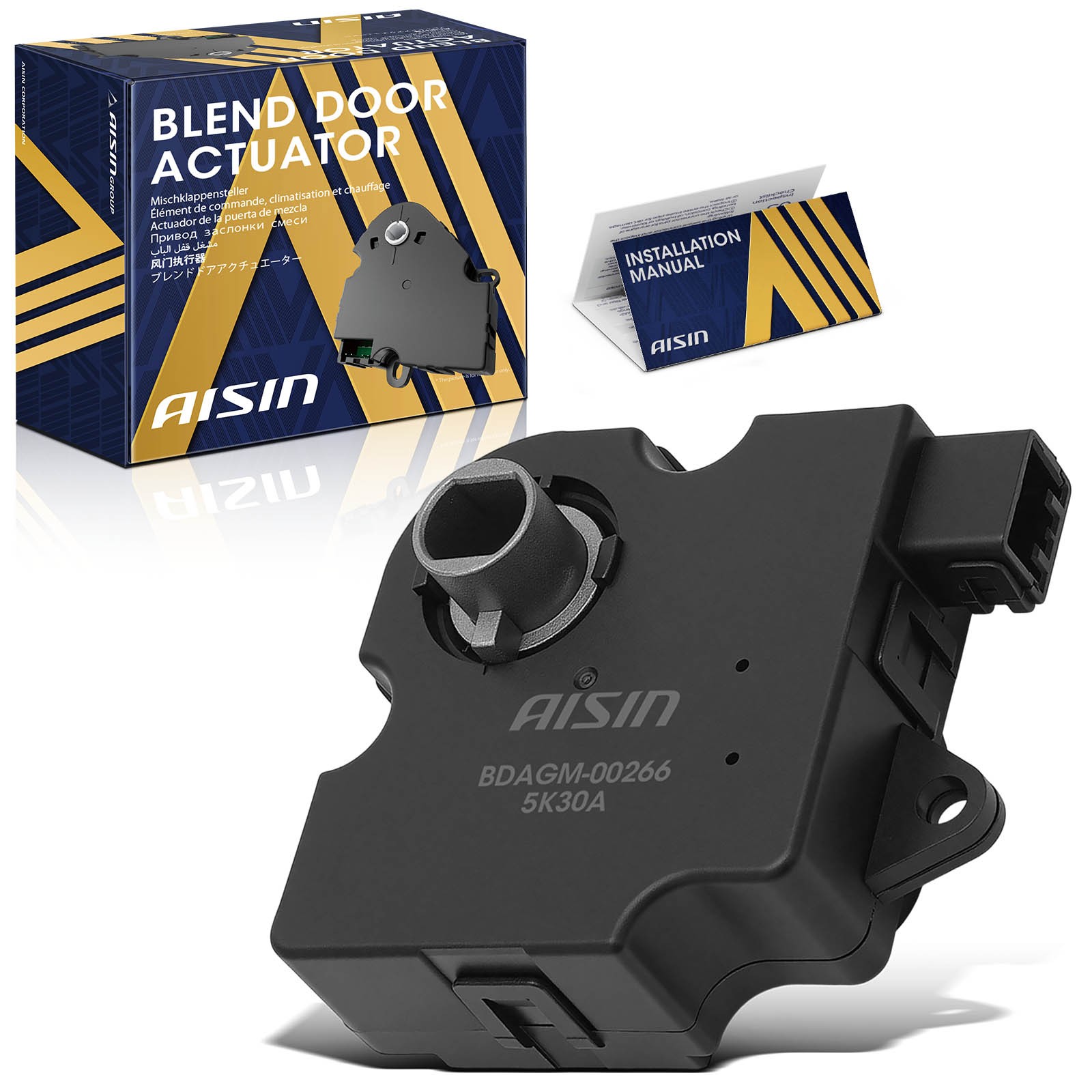 AISIN Main Blend Door Actuator Temperature & Mode for Toyota Tacoma 2005-2023