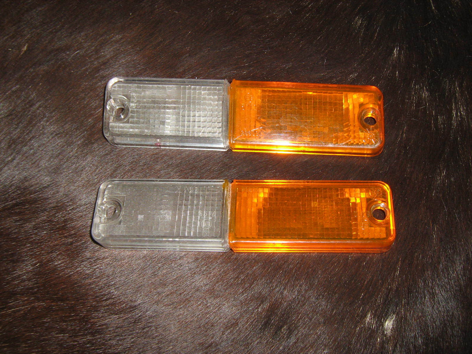 Ferrari 288GTO turn signal lenses (pair) new OEM 61667800 61667900 Ferrari 288GTO turn signal lenses (pair) new OEM 61667800 61667900