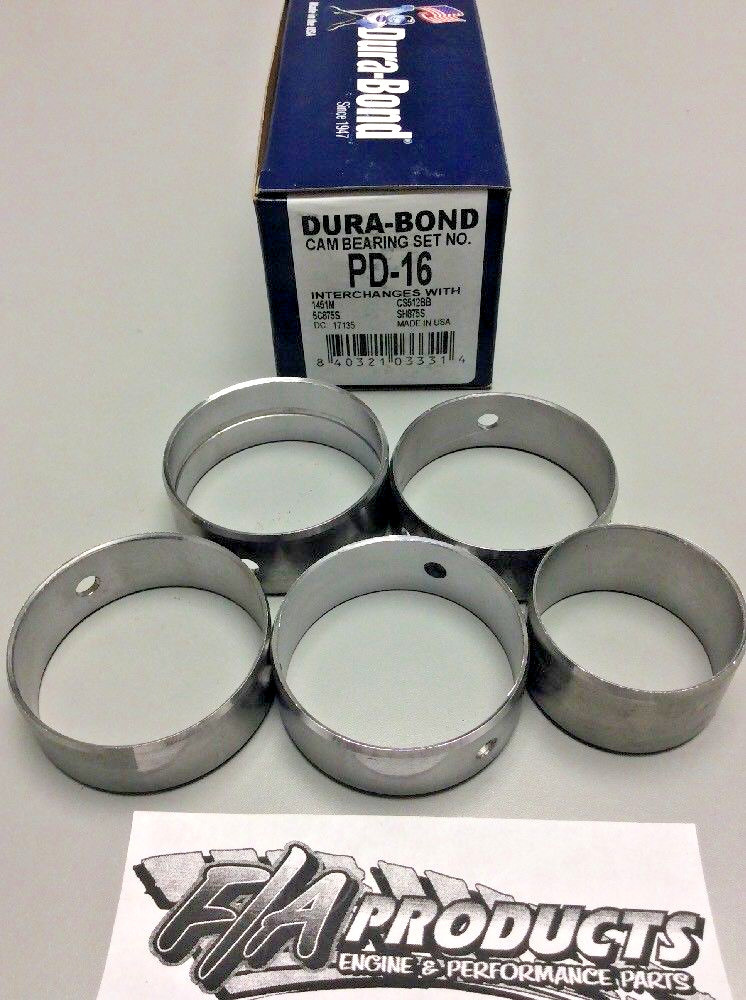 Small Block Mopar 273 318 340 360 Dura-Bond PD16 Engine Camshaft Bearing Set