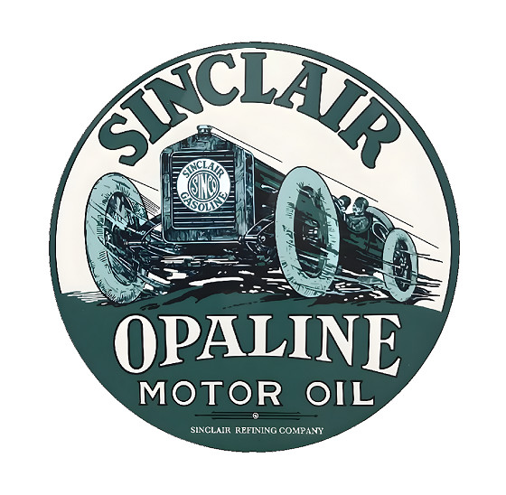 FITS VINTAGE SINCLAIR DINO OPALINE MOTOR OIL GAS GASOLINE PUMP STICKER DECAL