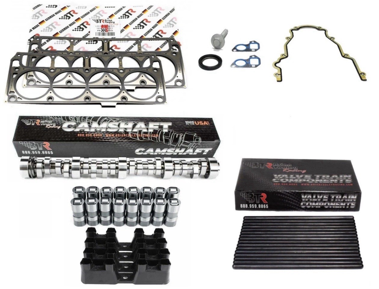 Brian Tooley Truck Norris Camshaft Install Kit w/ Lifters Trays Pushrods Gaskets