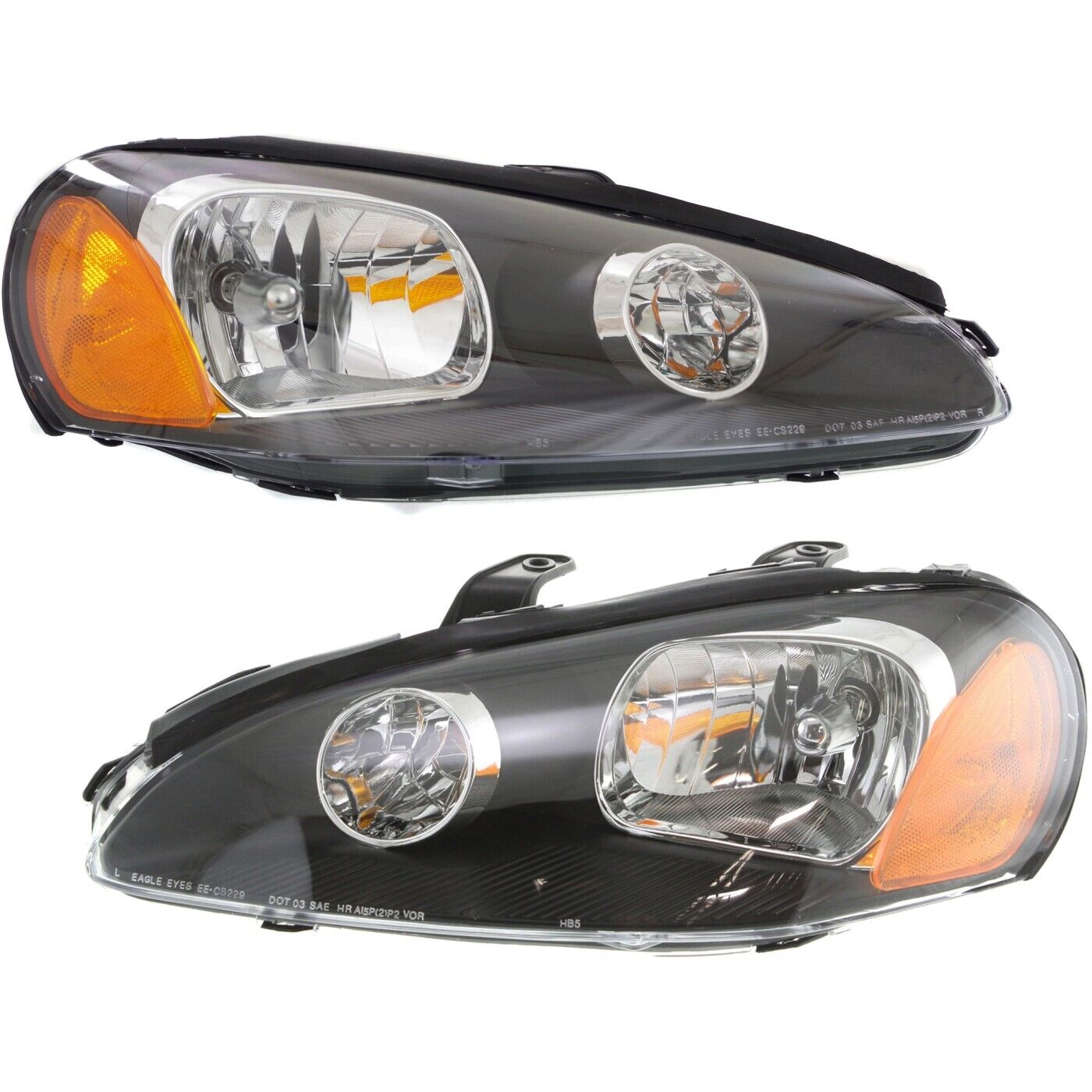 Headlight Set For 2003-2005 Dodge Stratus Coupe Left and Right With Bulb 2Pc