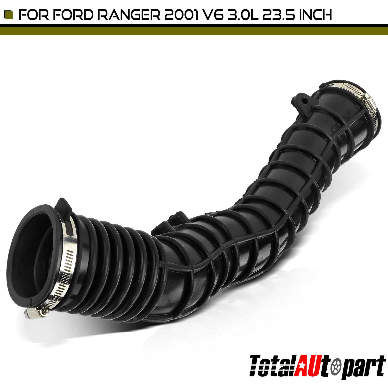 23.5 inch Engine Air Intake Hose with Clamps for Ford Ranger 1998-2003 V6 3.0L