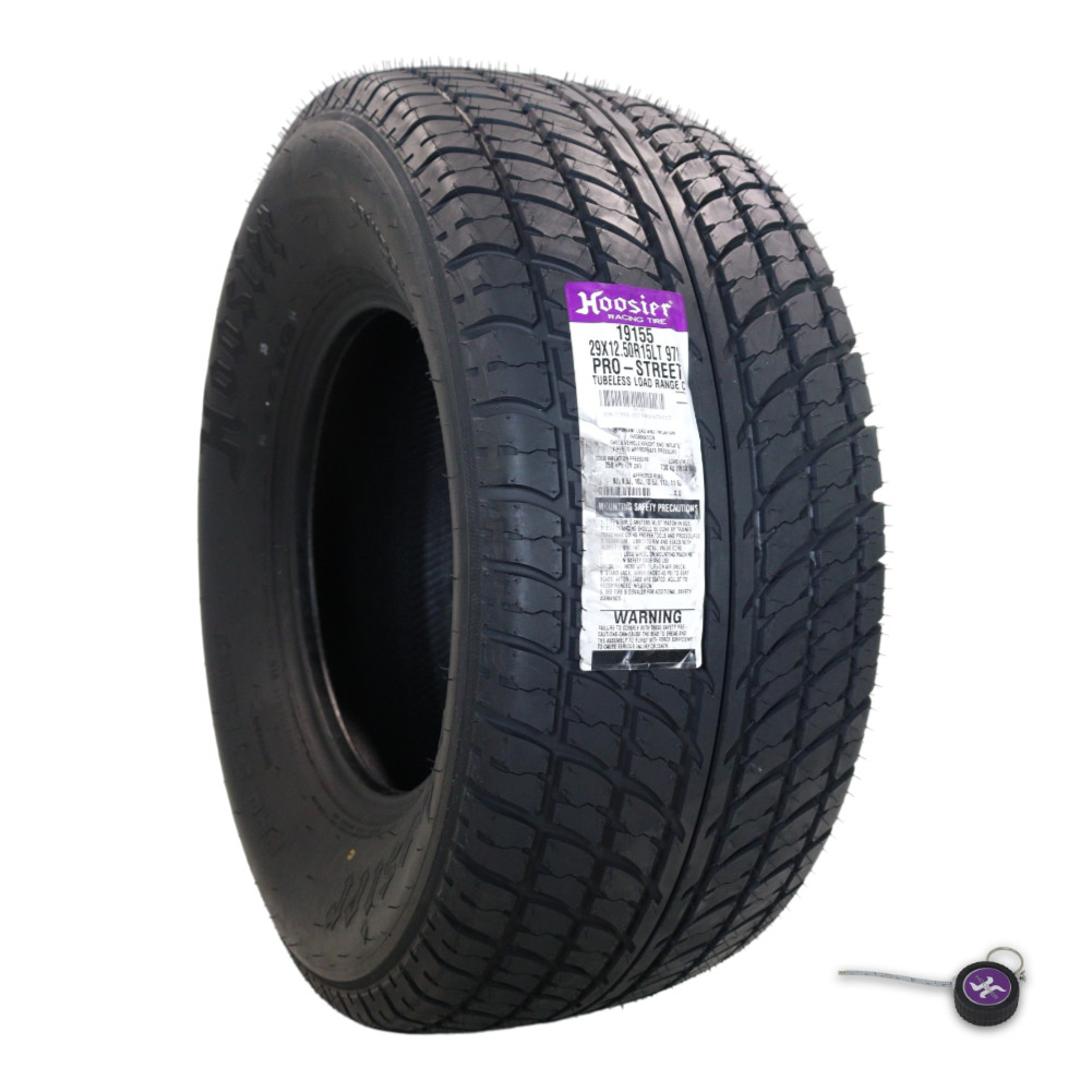 Hoosier 19155 Pro Street DOT Radial 29x12.5-15 with keychain