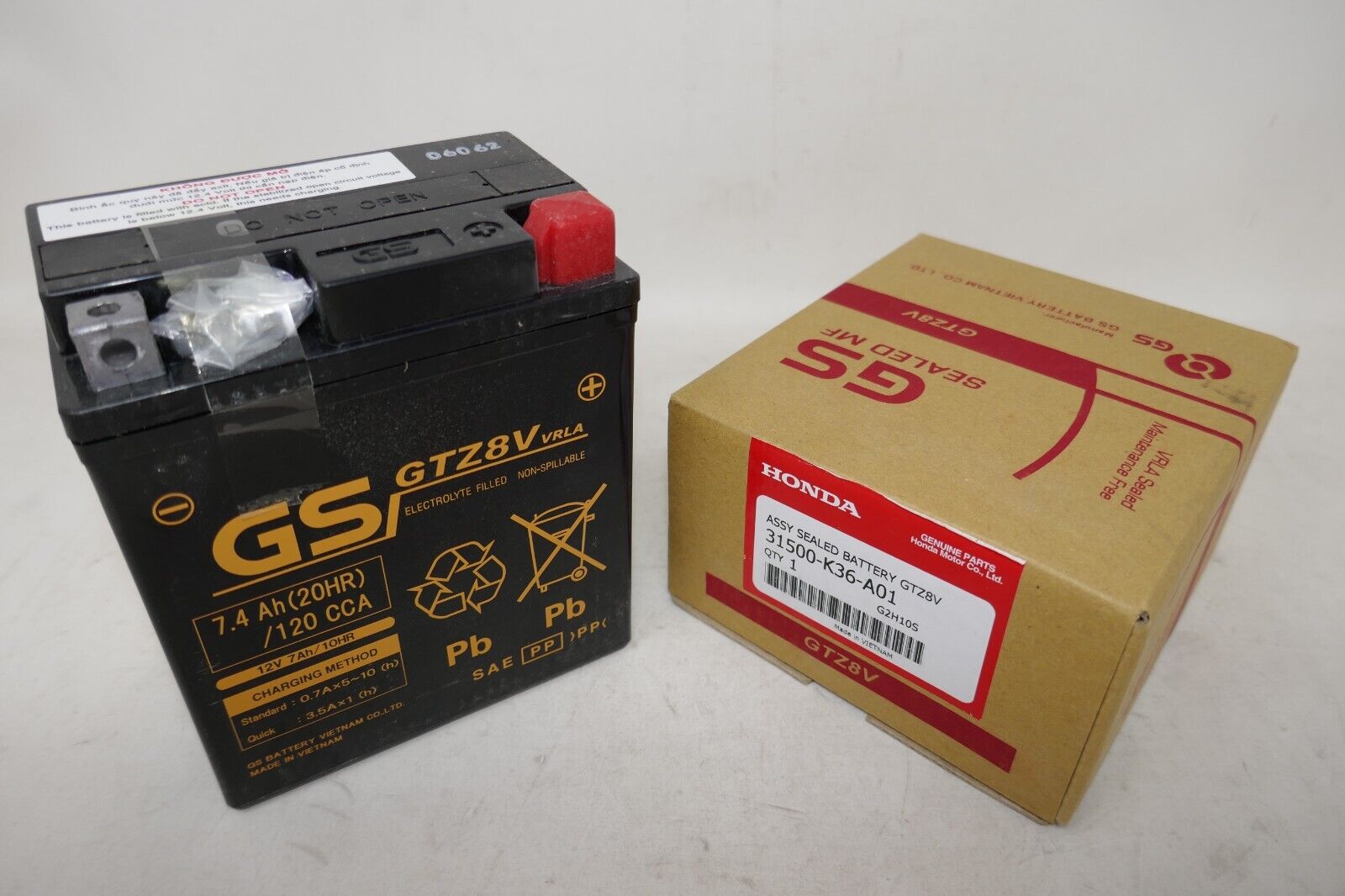 OEM Honda Battery GTZ8V 31500-K36-A01 PCX150 CMX300 CBF300 CMX500 2015-2023