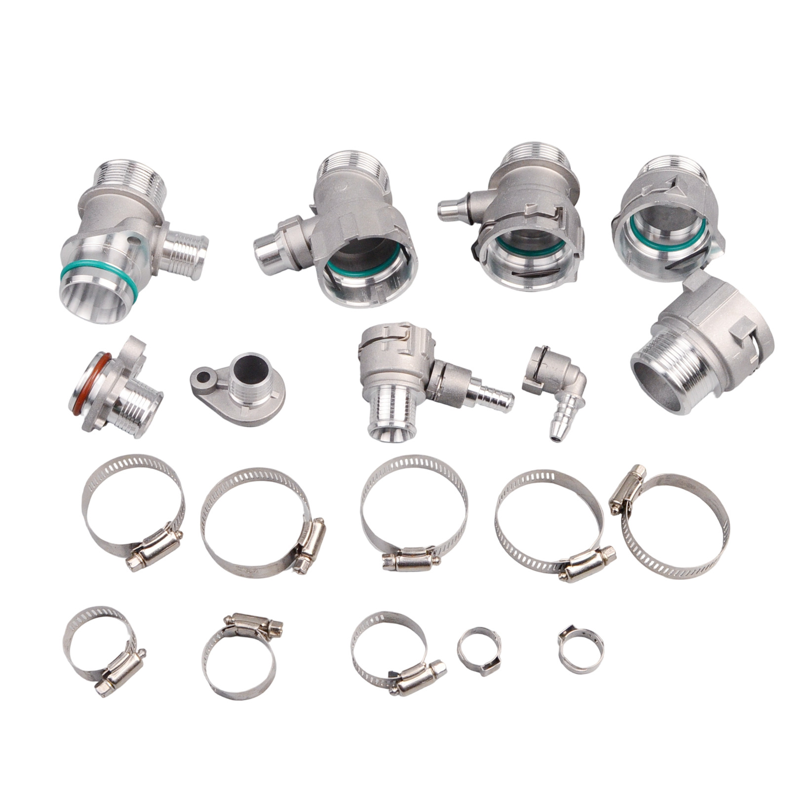10Pcs Radiator Coolant Hose Connectors for BMW B48 Aluminum