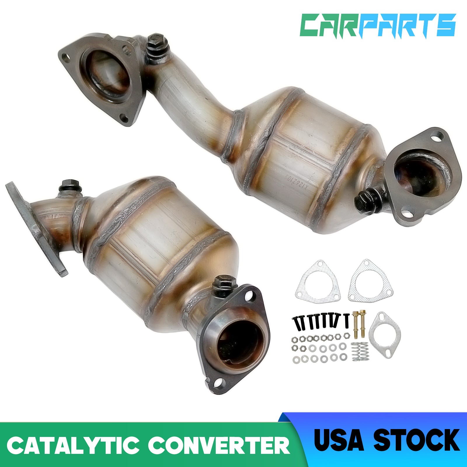 2x Catalytic Converter for Ford Explorer 13-19 Police Interceptor Utility 3.5L