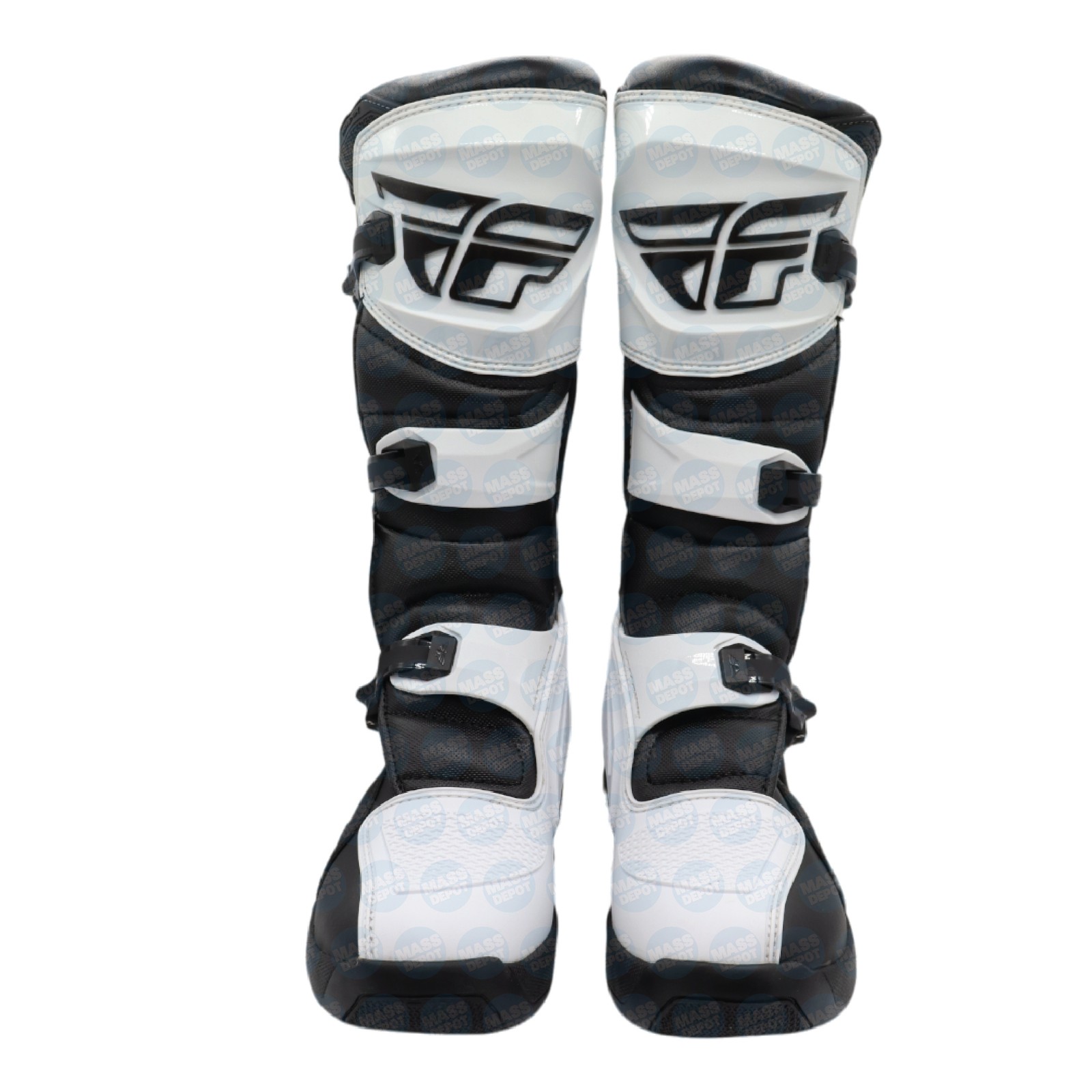 Fly Racing Maverik LT Motocross Boots Adult Size: 9 (White/Black) Maverick