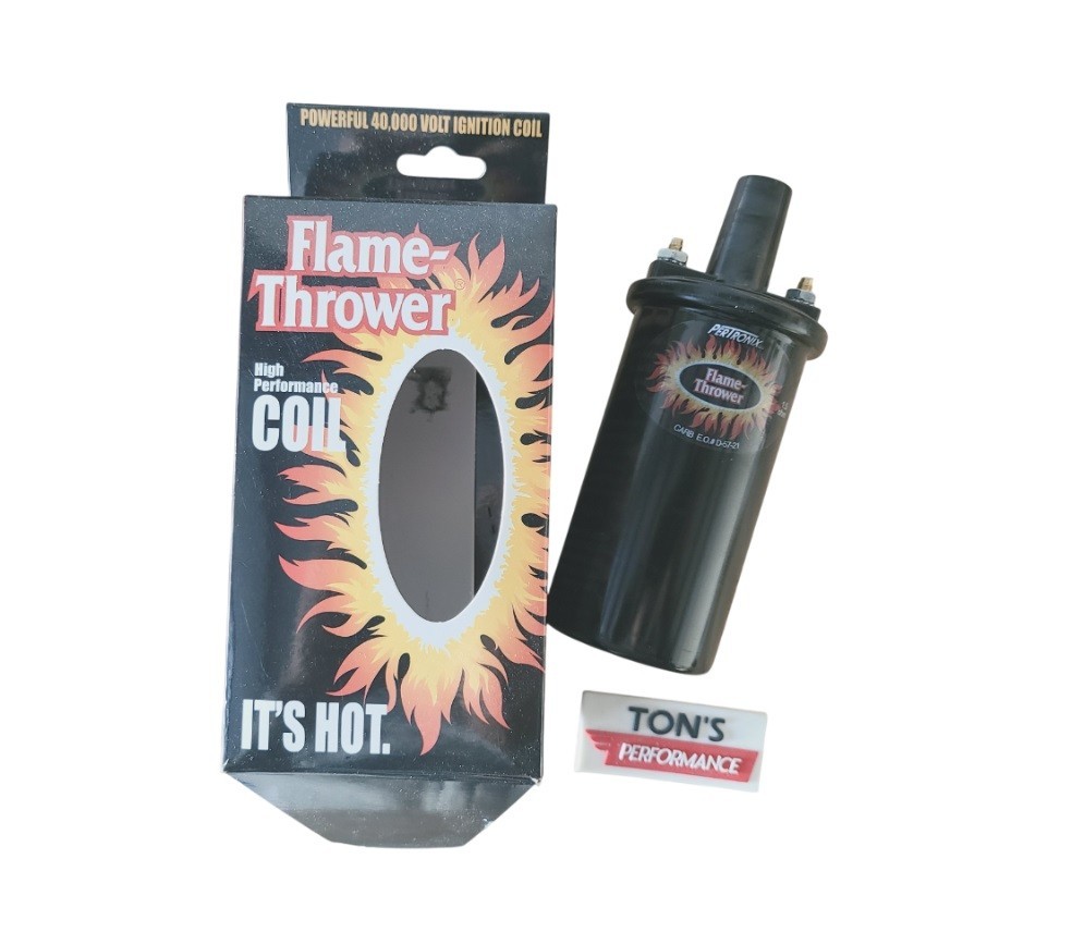 Black Pertronix 40011 Flame-Thrower Coil 40,000-Volt 1.5-Ohms Oil Filled Can