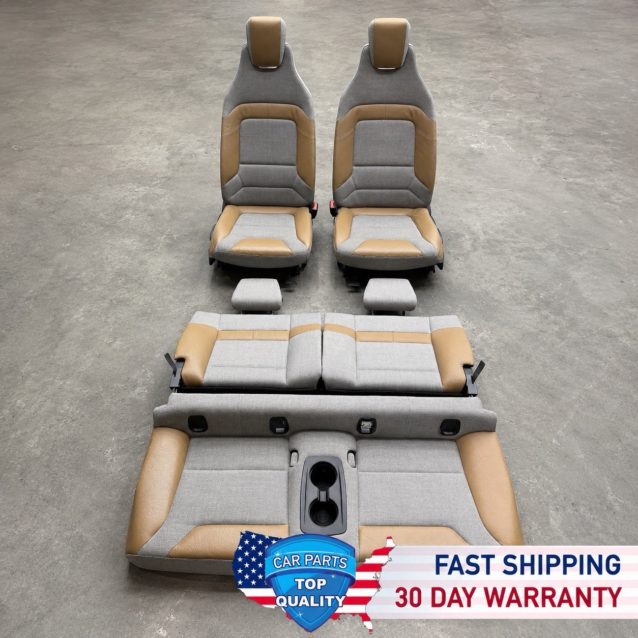 14-21 BMW i3 I01 Front Rear Right & Left Side Complete Seat Cushion Full Set OEM 14-21 BMW i3 I01 Front Rear Right & Left Side Complete Seat Cushion Full Set OEM