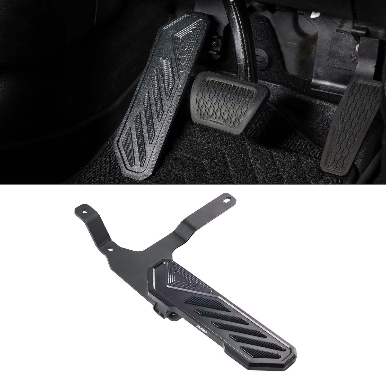 Dead Pedal Foot Rest Pad - Left Side Kick Panel Anti-Slip Thickened For Jeep ……