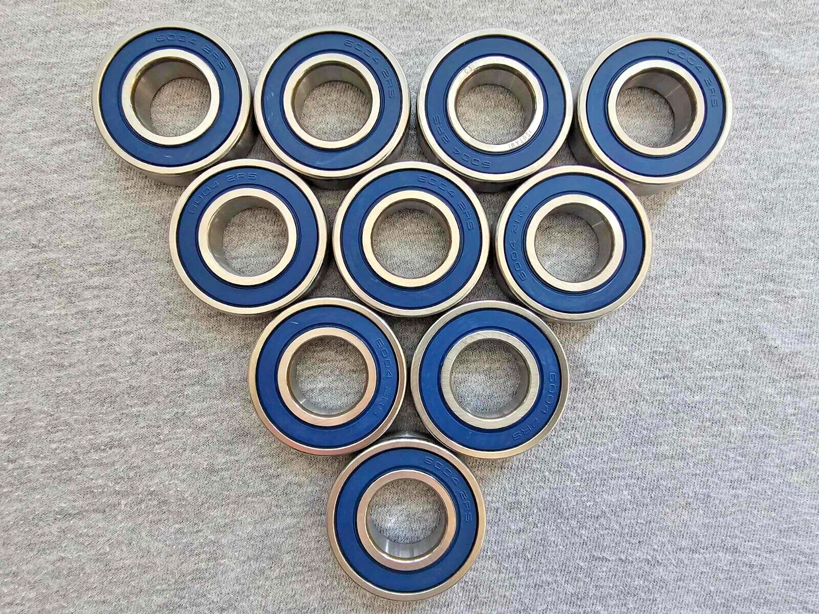 10 Pack Snowmobile Bearings 6004-2RS 20x42x12 6004RS Premium
