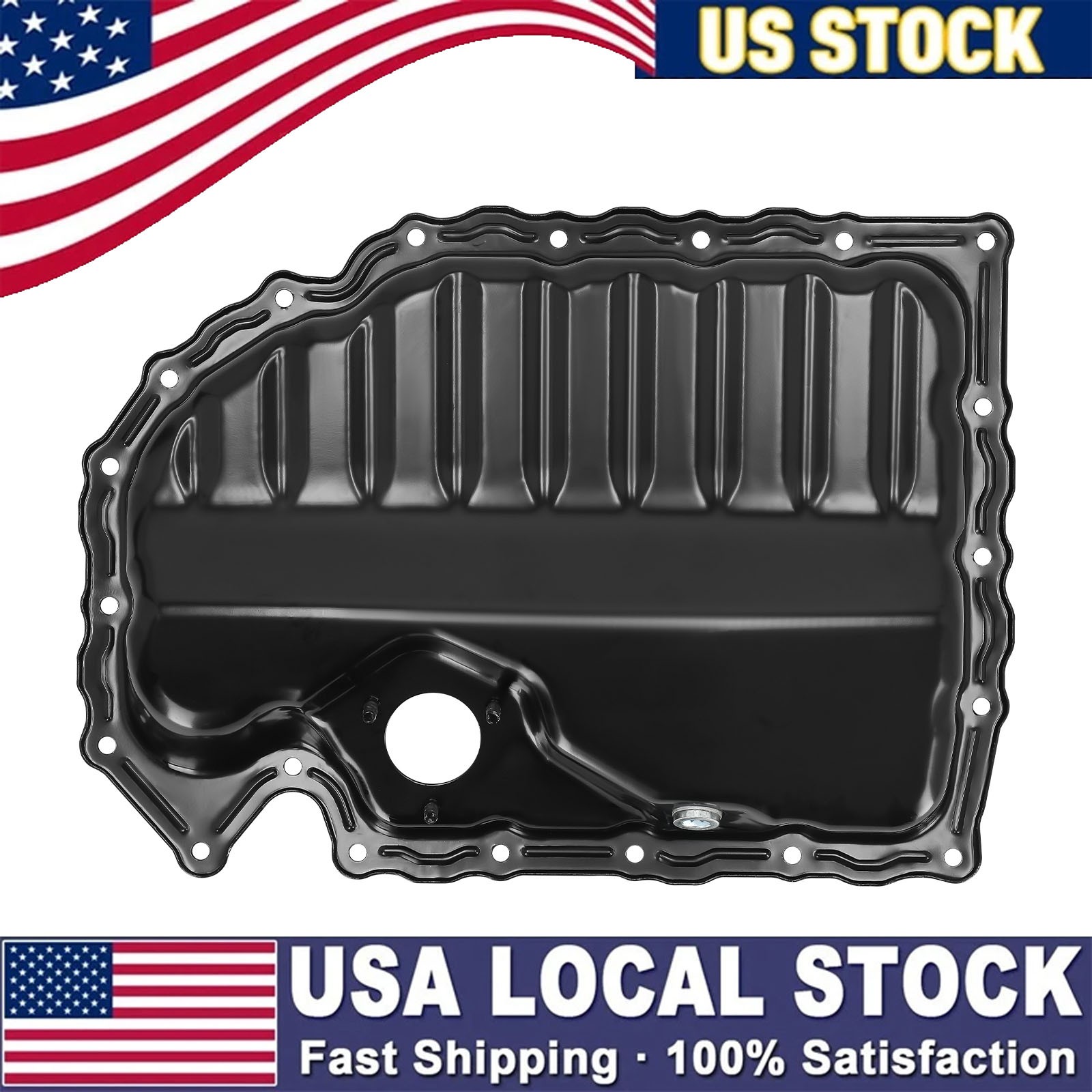 Black Oil Pan Lower For Volkswagen Passat Tiguan 2.0L 2009 2011 2012 2013 - 2015
