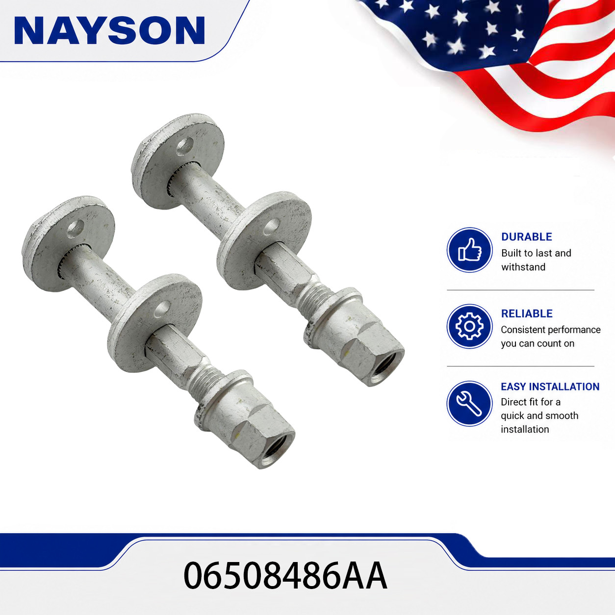 NAYSON 2X Hexagon Head Bolt for Jeep Grand Cherokee Dodge Chrysler 06508486AA