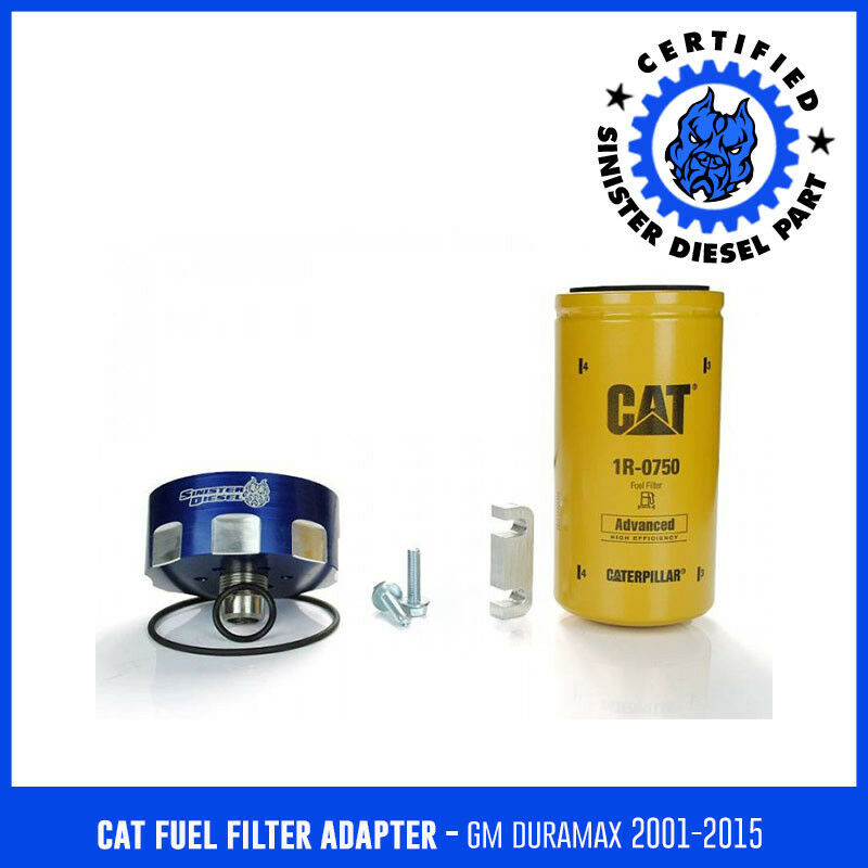 Engine Fuel CAT Filter adapter for 2001-10 Duramax Sinister Diesel