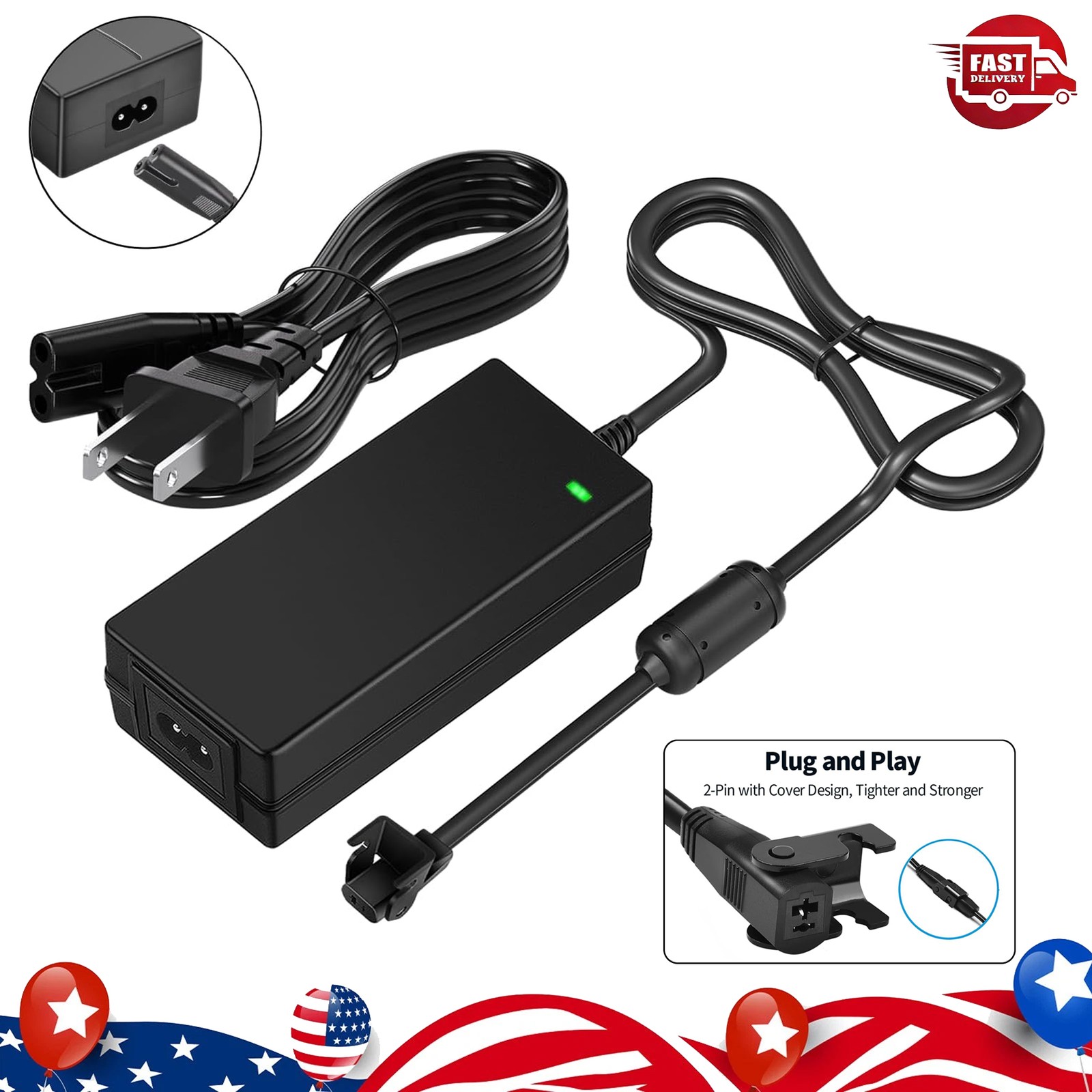 POWER ADAPTER POWER SUPPLY 29V 2A AC PLUG TRANSFORMER FOR RECLINER LIFT CHAIR
