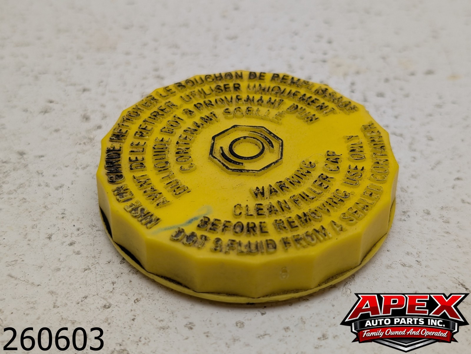 OEM 2017 Jeep Cherokee 3.2L Master Brake Fluid Cap