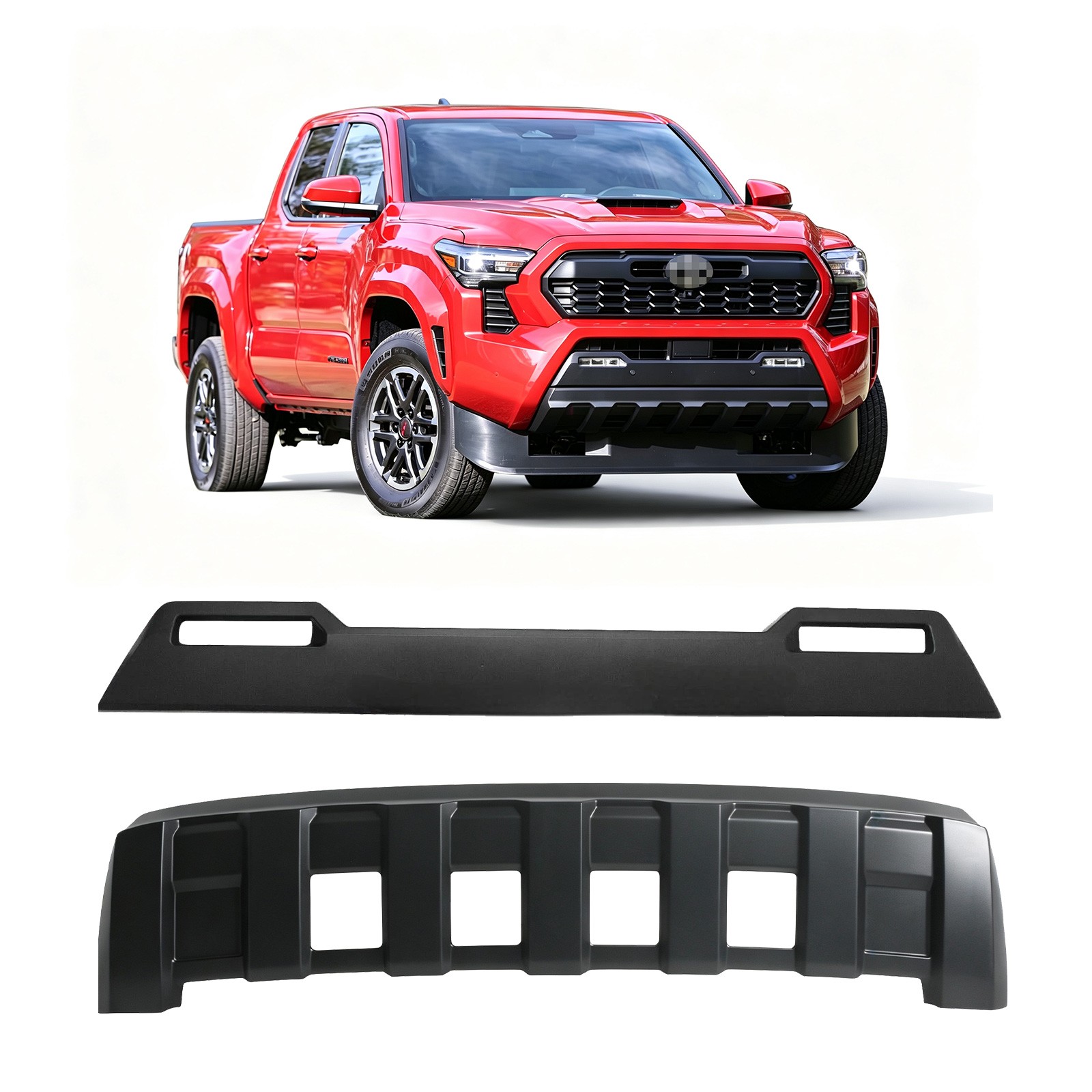 For 2024-2026 Toyota Tacoma Front Bumper Lower Valance Panel W/Extension Panel