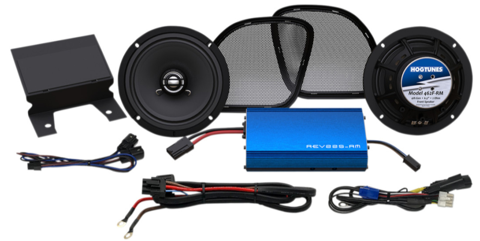 Hogtunes - G4 RG KIT-RM - 225-Watt Amp/6.5in. Front Speaker Kit