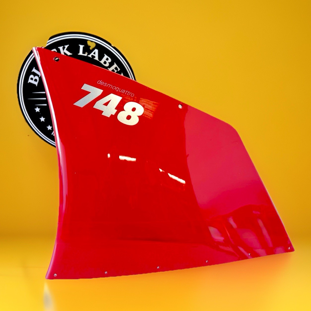 Genuine Ducati 748 02-04 LH Mid Panel Plastic Fairing Red Refurbished 4801B611AB