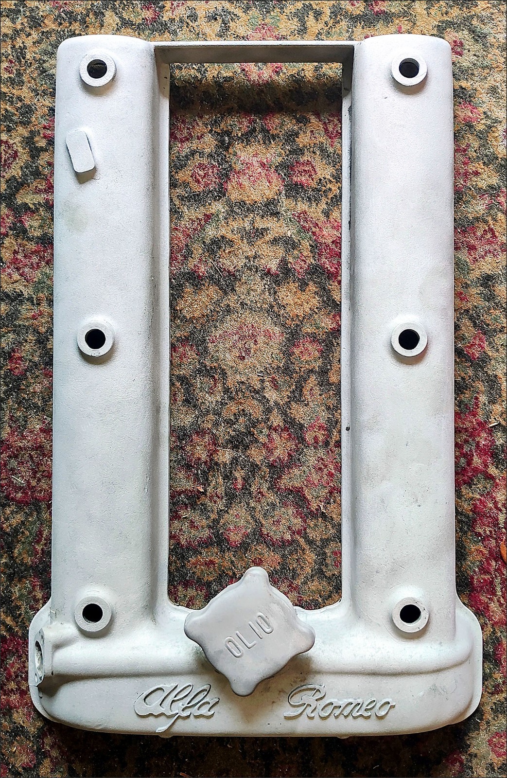 Original ALFA ROMEO VALVE COVER for Early Series 2 BEAD BLASTED 2 Liter