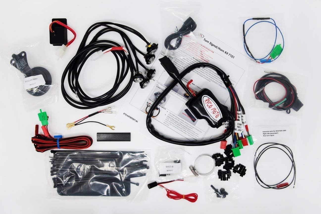 Ryco Moto DIY Streel Legal Turn Signal Kit Fits Can-Am Maverick R 8104A-8004 Kit