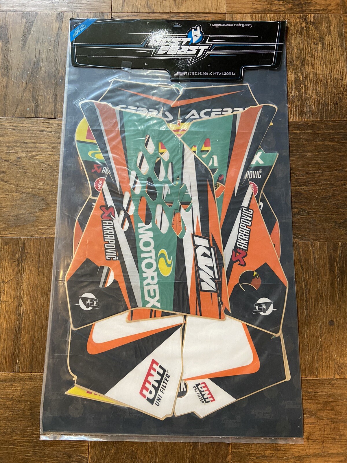 KTM 200 250 380 400 450 520 Dirtbike Complete Graphics Set