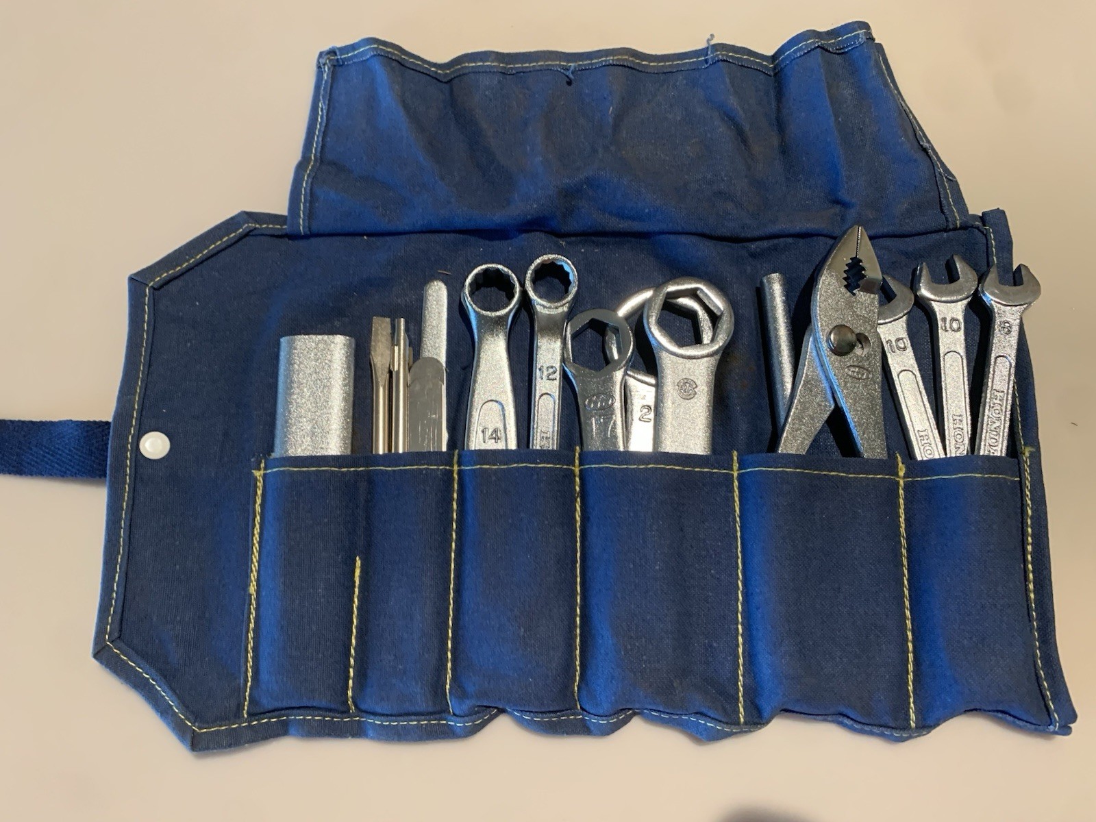 Vintage Honda Motorcycle Tool Kit OEM Wrenches Pliers Screwdrivers Spanners