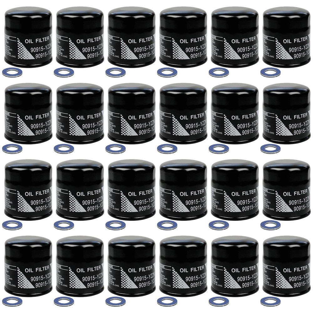 24x Engine Oil Filter 90915-YZZN1 Compatible with Toyota Corolla 1.8L 1993-2021