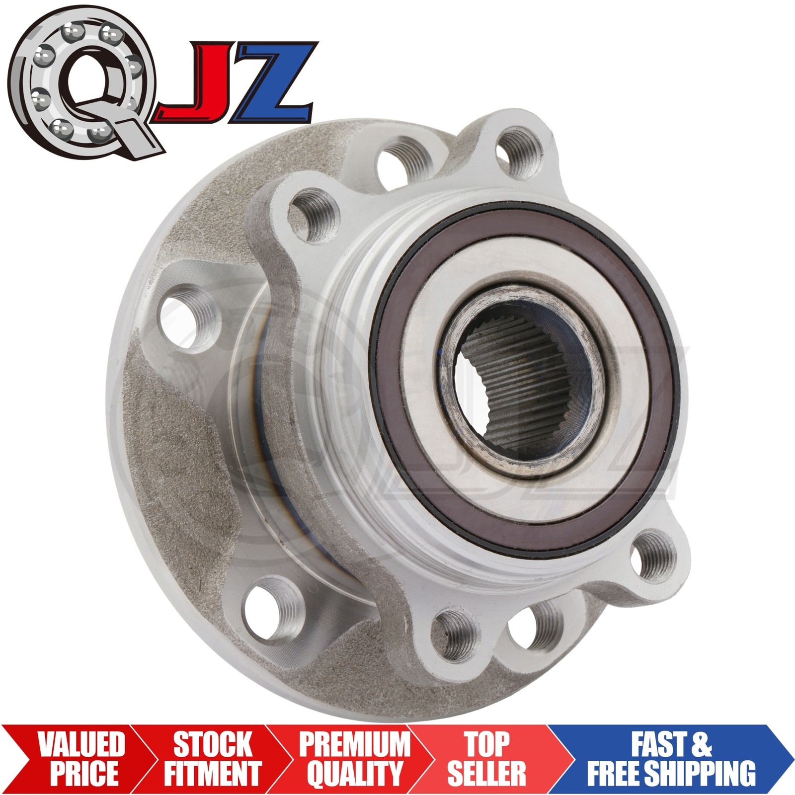 [FRONT(Qty.1)] 513253 Wheel Hub Assembly For 2005-2010 Volkswagen Bora Sedan FWD