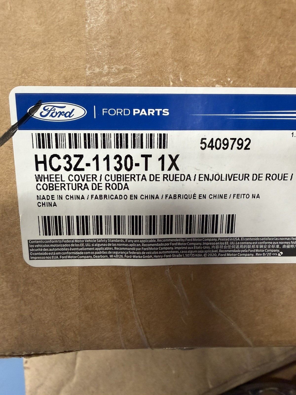 17- 2024 Ford King Ranch Chrome 8 Lug Center Cap - HC3C-1A096-GAC Small Dents 17- 2024 Ford King Ranch Chrome 8 Lug Center Cap - HC3C-1A096-GAC Small Dents