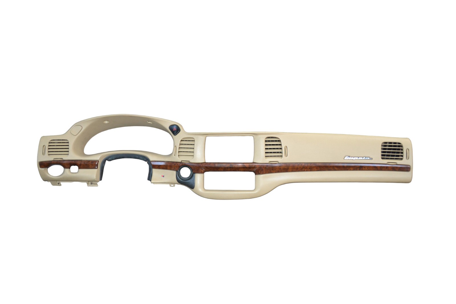 2000 - 2005 Chevy Impala Dash Cluster Bezel Radio Trim Speedometer Tan OEM