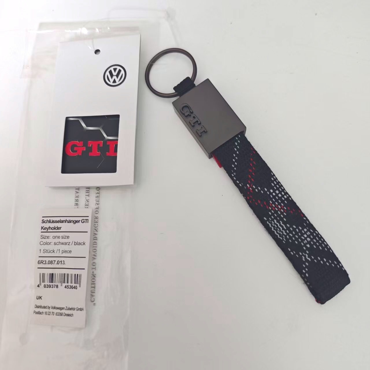 Volkswagen Golf GTI Keychain Keyring Limited Edition Genuine OEM 6R3087013 Gift