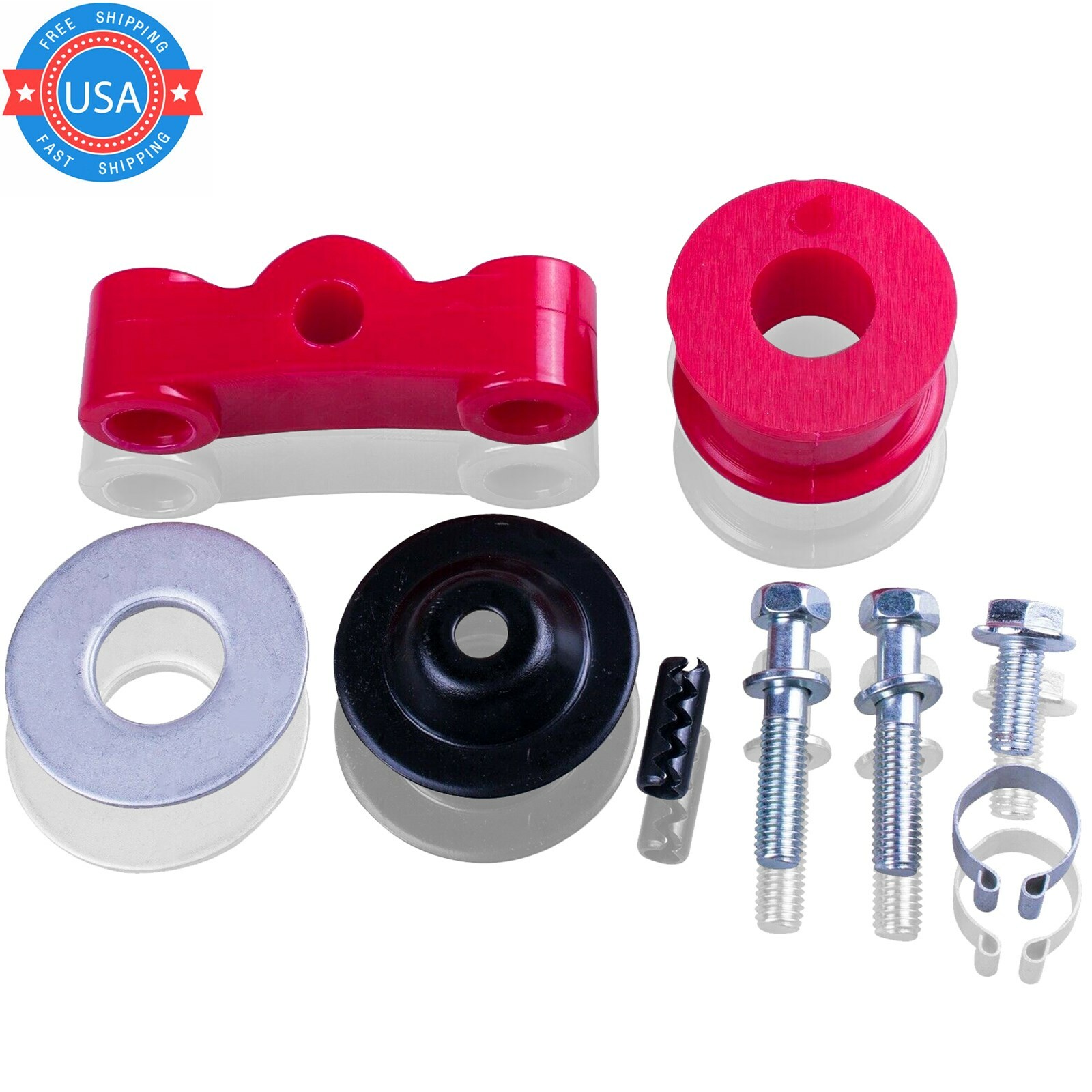 New Shift Linkage Hardware Pin Clip&Energy Suspension Bushing For Honda B Series