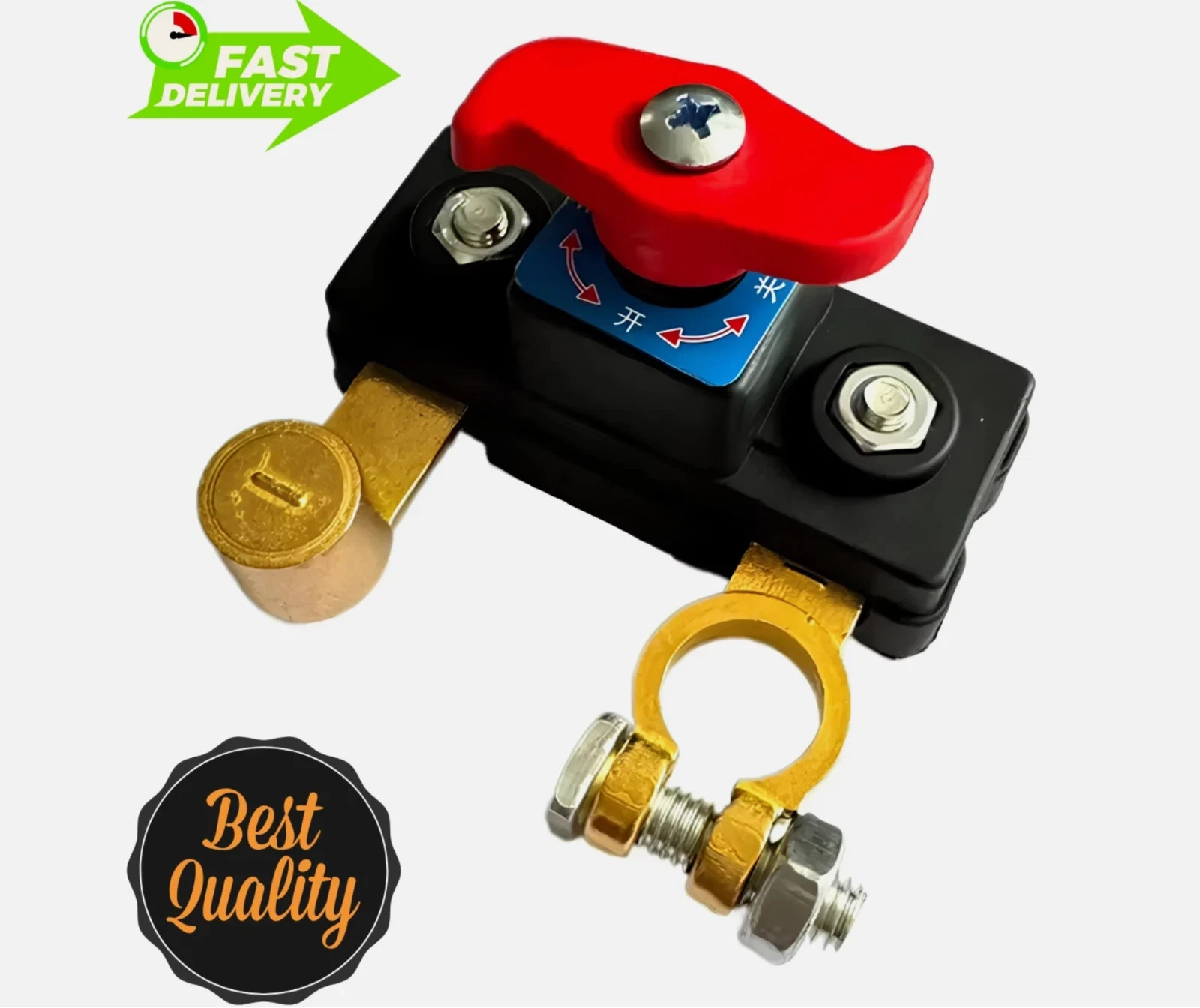 1Pcs Universal Battery Disconnect Switch 12V / 24V Cut Off Isolator for Cars RV*