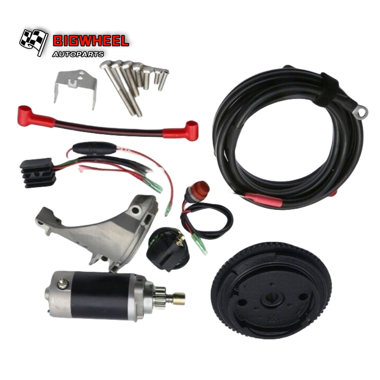 Electrical Start Conversion Kit 68T-85550-01 For Yamaha 4 stroke 9.9HP Outboard