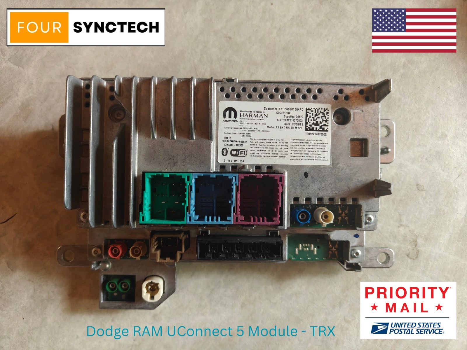 19-24 Dodge Ram 1500 Non-Nav RADIO Module 12
