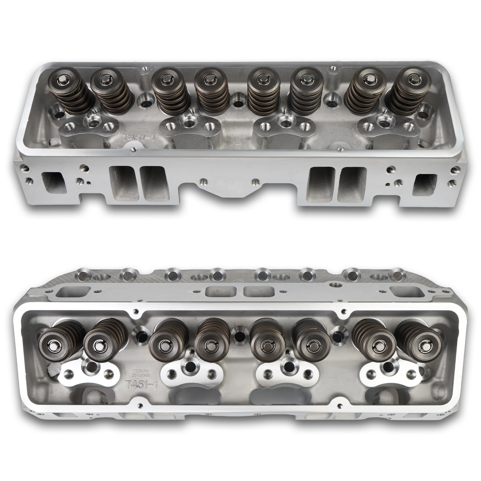 Complete Aluminum Cylinder Head For SBC Chevy 350 190cc 64cc 2.02/1.60 Angle