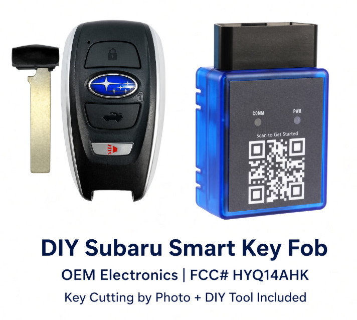 DIY Bundle OEM Subaru Ascent Legacy STI WRX Key Fob HYQ14AHK + Key Cut DIY Bundle OEM Subaru Ascent Legacy STI WRX Key Fob HYQ14AHK + Key Cut