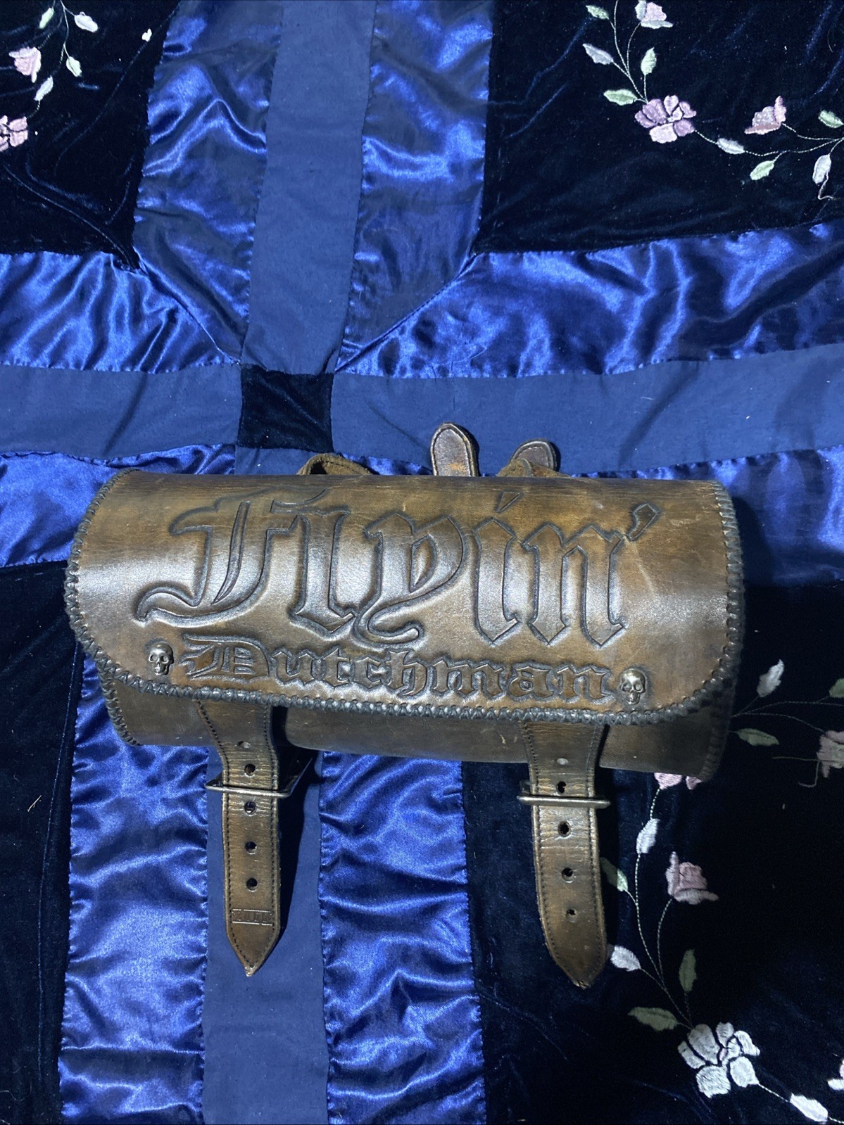 VTG Harley Knuckle/pan/Shovelhead Rat Bobber “FLYIN DUTCHMAN” Tool Bag Nice