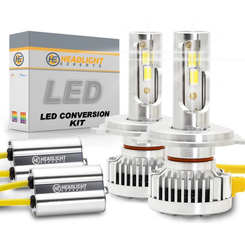 1999 Ski-Doo Snowmobile Mach I  H4 LED Headlight Bulbs 20K Lumens Dual Beam Kit