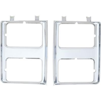 1985-88 Chevy, GMC, Pickup, Blazer, Jimmy, Suburban; Chrome Headlamp Bezel Set;