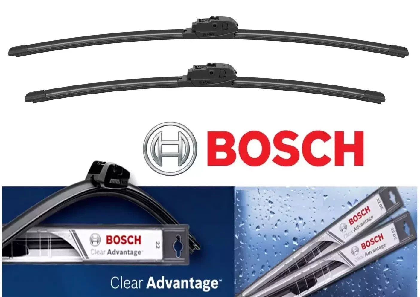 Bosch Clear Advantage  Wiper Blade  Set of 2 Front  22